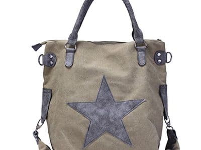 Sac tote toile shopping avec étoile